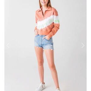 Re/Done 70s Half-Zip Sweatshirt